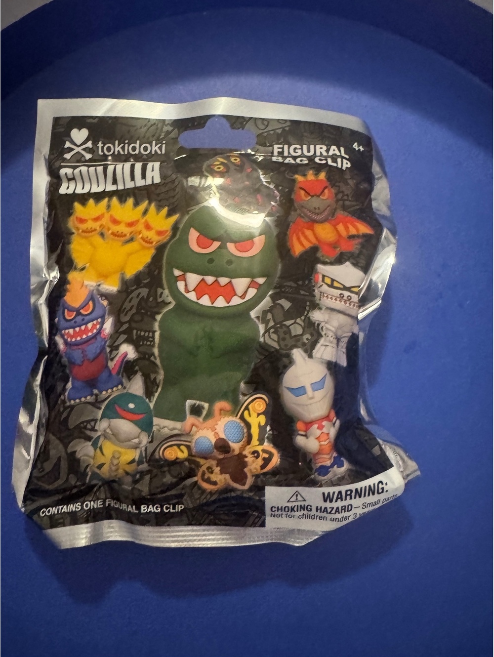 Tokidoki Godzilla Figural Bag Clip Collectible - New with Tags, Sealed Packaging